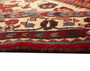 Arak Persian Rug 10'6" x 5'5" - Semi Antique Medallion Crimson, Red Hand Knotted | corner detail | SKU 110660