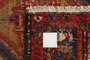 Ardabil Persian Rug 7'10" x 3'1" - Semi Antique Medallion Turquoise, White Hand Knotted | side view | SKU 110661