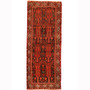 Baluch Persian Rug 9'4" x 3'7" - Semi Antique Mihrab Red, Blue Hand Knotted | front view | SKU 110668