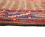 Kurdish Persian Rug 12'2" x 4'11" - Semi Antique Medallion Red, Blue Hand Knotted | corner detail | SKU 110671