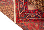Kurdish Persian Rug 12x4 ft - Semi Antique Medallion Red, Blue Hand Knotted | full view | SKU 110671