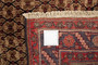 Kurdish Persian Rug 12'2" x 4'11" - Semi Antique Medallion Red, Blue Hand Knotted | side view | SKU 110671
