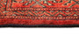 Turkmen Persian Rug 5x3 ft - Semi Antique Geometric Crimson, Navy Blue Hand Knotted | detail view | SKU 110673