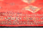 Turkmen Persian Rug 5'1" x 3'11" - Semi Antique Geometric Crimson, Navy Blue Hand Knotted | pile detail | SKU 110673