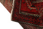 Baluch Persian Rug 4'4" x 2'1" - Semi Antique Mihrab Red, Blue Hand Knotted | detail view | SKU 110675