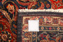 Kashmar Persian Rug 13'4" x 9'10" - Semi Antique Afshan Crimson, Ivory Hand Knotted | side view | SKU 110991