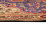 Tabriz Persian Rug 4'8" x 3'1" - Semi Antique Medallion Red, Cream Hand Knotted | side view | SKU 110994