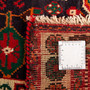 Shiraz Persian Rug 9'7" x 6'8" - Semi Antique Geometric Blue, Red Hand Knotted | full view | SKU 111042