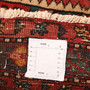Ahar Persian Rug 7'9" x 3'11" - Semi Antique Medallion Red, Beige Hand Knotted | full view | SKU 110045