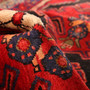 Hamadan Persian Rug 10'0" x 3'1" - Semi Antique Afshan Red, Blue Hand Knotted | back view | SKU 110109