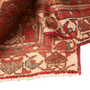 Hamadan Persian Rug 10x3 ft - Semi Antique Afshan Red, Blue Hand Knotted | detail view | SKU 110200
