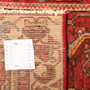 Hamadan Persian Rug 10x3 ft - Semi Antique Afshan Red, Blue Hand Knotted | full view | SKU 110200
