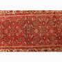 Hamadan Persian Rug 10x3 ft - Semi Antique Afshan Red, Blue Hand Knotted | pile detail | SKU 110200