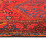 Gholtogh Persian Rug 9x3 ft - Semi Antique Medallion (Toranj), Geometric Crimson, Navy Blue, Dark Red Hand Knotted | side view | SKU 110298