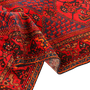 Gholtogh Persian Rug 9x3 ft - Semi Antique Medallion (Toranj), Geometric Crimson, Navy Blue, Dark Red Hand Knotted | detail view | SKU 110298