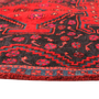 Bijar Persian Rug 10'5" x 3'9" - Semi Antique Medallion Crimson, Navy Blue Hand Knotted | side view | SKU 110338