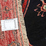 Bijar Persian Rug 9x4 ft - Semi Antique Medallion Crimson, Navy Blue Hand Knotted | full view | SKU 110341