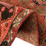 Ardabil Persian Rug 6x2 ft - Semi Antique Medallion Turquoise, White Hand Knotted | detail view | SKU 110347