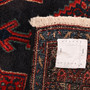 Senneh Persian Rug 4'4" x 3'11" - Semi Antique Medallion Crimson, Navy Blue Hand Knotted | full view | SKU 110391