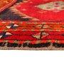 Ardabil Persian Rug 10x4 ft - Semi Antique Geometric, Tribal and Nomadic Red, Brown, Orange Hand Knotted | side view | SKU 110545