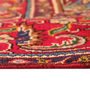 Tabriz Persian Rug 12'8" x 9'10" - Semi Antique Medallion Red, Cream Hand Knotted | side view | SKU 110992