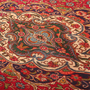 Tabriz Persian Rug 12'8" x 9'10" - Semi Antique Medallion Red, Cream Hand Knotted | back view | SKU 110992