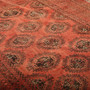 Afghan Persian Rug 9'0" x 6'7" - Semi Antique Geometric Multicolor Hand Knotted | back view | SKU 111001