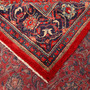 Arak Persian Rug 12'10" x 8'8" - Semi Antique Medallion Crimson, Red Hand Knotted | corner detail | SKU 111003