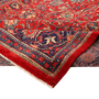 Arak Persian Rug 12'10" x 8'8" - Semi Antique Medallion Crimson, Red Hand Knotted | detail view | SKU 111003