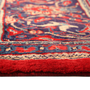 Arak Persian Rug 12x8 ft - Semi Antique Medallion (Toranj), Shah Abbasi Madder Red, Crimson, Navy Blue Hand Knotted | side view | SKU 111003