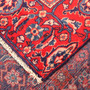 Arak Persian Rug 12'2" x 9'1" - Semi Antique Medallion Crimson, Red Hand Knotted | corner detail | SKU 111004