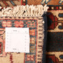 Bakhtiari Persian Rug 9'8" x 5'3" - Semi Antique Medallion Blue, Crimson Hand Knotted | full view | SKU 111009