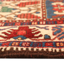 Bakhtiari Persian Rug 9x5 ft - Semi Antique Medallion Blue, Crimson Hand Knotted | pile detail | SKU 111009