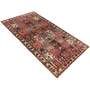 Bakhtiari Persian Rug 10'1" x 5'7" - Semi Antique Medallion Blue, Crimson Hand Knotted | texture detail | SKU 111010