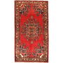 Tafresh Persian Rug 9x5 ft - Semi Antique Medallion Crimson, Beige Hand Knotted | front view | SKU 111013