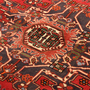 Tafresh Persian Rug 9'10" x 5'4" - Semi Antique Medallion Crimson, Beige Hand Knotted | back view | SKU 111014