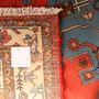 Tafresh Persian Rug 9'10" x 5'5" - Semi Antique Medallion Crimson, Beige Hand Knotted | full view | SKU 111016