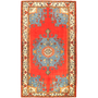 Tafresh Persian Rug 10'0" x 5'5" - Semi Antique Medallion Crimson, Beige Hand Knotted | front view | SKU 111017