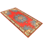Tafresh Persian Rug 10'0" x 5'5" - Semi Antique Medallion Crimson, Beige Hand Knotted | texture detail | SKU 111017