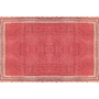 Arak Persian Rug 13'9" x 10'10" - Semi Antique Medallion Crimson, Red Hand Knotted | pile detail | SKU 111021