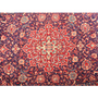 Arak Persian Rug 12'10" x 8'8" - Semi Antique Medallion Crimson, Red Hand Knotted | pile detail | SKU 111022
