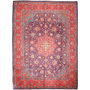 Arak Persian Rug 12x9 ft - Semi Antique Medallion Crimson, Red Hand Knotted | front view | SKU 111023