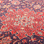 Arak Persian Rug 12'6" x 9'1" - Semi Antique Medallion Crimson, Red Hand Knotted | back view | SKU 111023