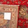 Tabriz Persian Rug 9'10" x 7'10" - Semi Antique Medallion Red, Cream Hand Knotted | full view | SKU 111027