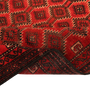 Baluch Persian Rug 5x3 ft - Semi Antique Mihrab Red, Blue Hand Knotted | detail view | SKU 111028
