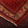 Arak Persian Rug 6'11" x 4'4" - Semi Antique Medallion Crimson, Red Hand Knotted | corner detail | SKU 111030
