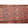 Hamadan Persian Rug 7x3 ft - Semi Antique Afshan Red, Blue Hand Knotted | pile detail | SKU 111033