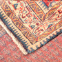 Arak Persian Rug 6'0" x 3'5" - Semi Antique Medallion Crimson, Red Hand Knotted | corner detail | SKU 111036