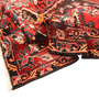 Bakhtiari Persian Rug 8'2" x 5'5" - Semi Antique Medallion Blue, Crimson Hand Knotted | detail view | SKU 111039