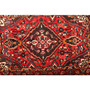 Bakhtiari Persian Rug 8'2" x 5'5" - Semi Antique Medallion Blue, Crimson Hand Knotted | pile detail | SKU 111039